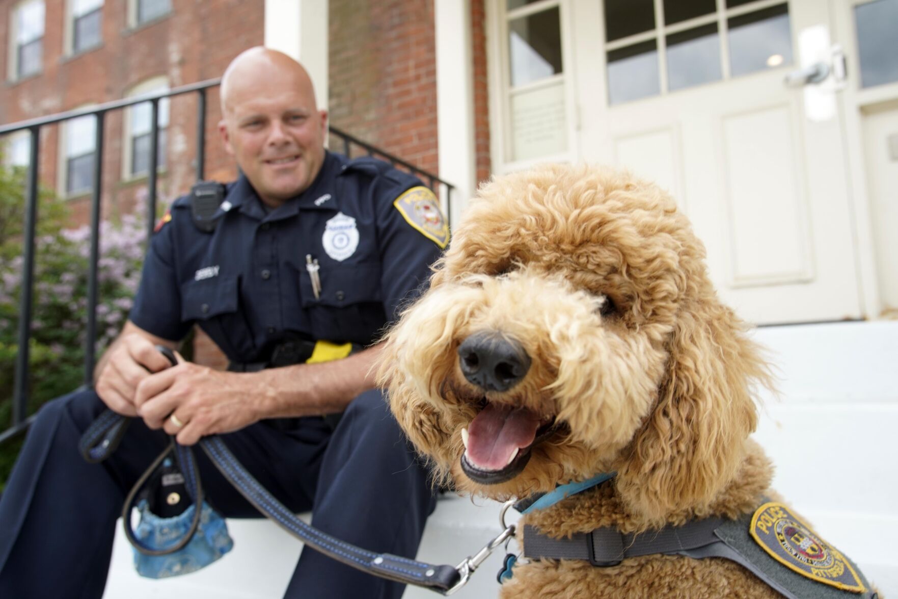 Winston and Officer Darren Derby